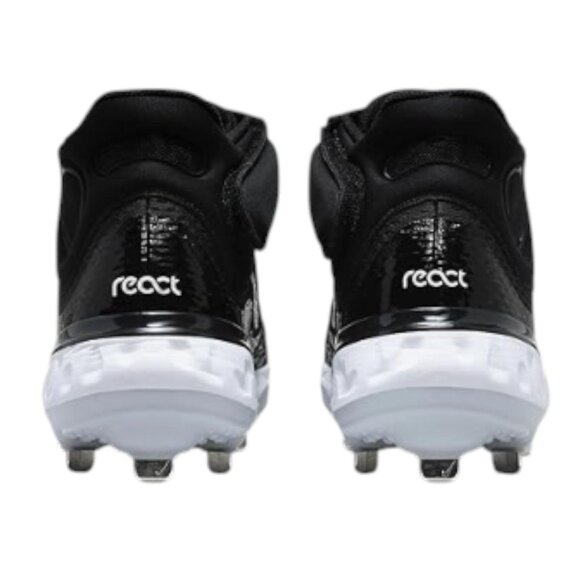 Nike Alpha Huarache Elite 4 Mid Metal Baseball Cleat Black DJ6520-001 Men 14 NEW - Picture 6 of 10